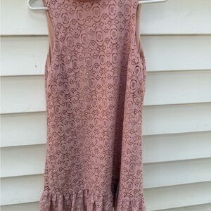 Chelsea & Violet Pink Lace Midi Dress